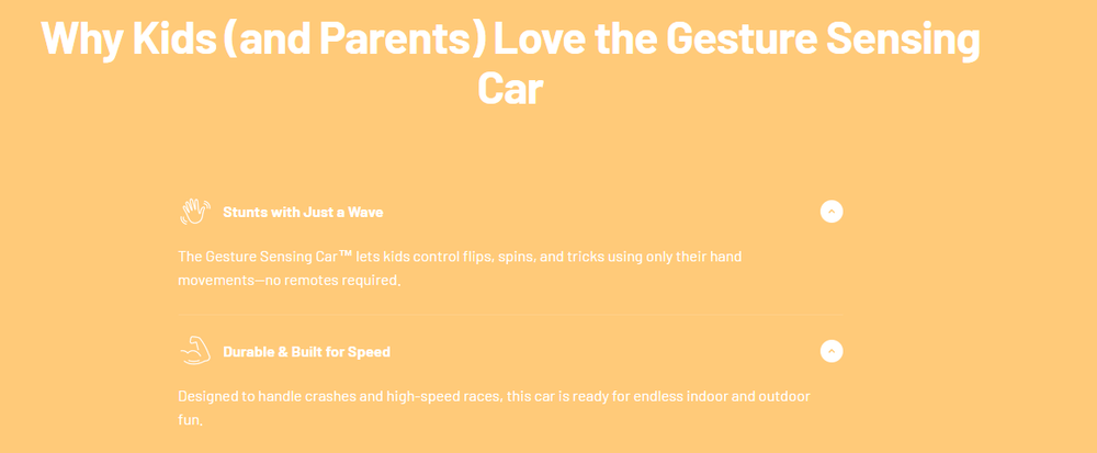Gesture Sensing Car